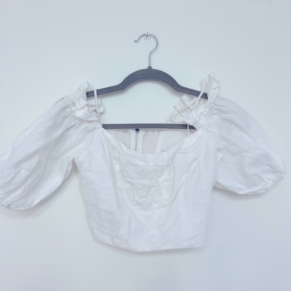 Linen crop top